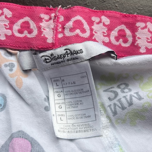 Disney Parks White Boxer Sleep Shorts Size Large - Picture 5 of 6